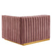 Conjure Channel Tufted Performance Velvet Right-Arm Chair - view 10