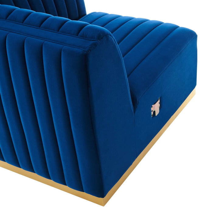 Conjure Channel Tufted Performance Velvet Right-Arm Chair - view 24