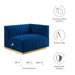 Conjure Channel Tufted Performance Velvet Right-Arm Chair - view 21