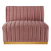 Conjure Channel Tufted Performance Velvet Armless Chair - view 13