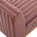 Conjure Channel Tufted Performance Velvet Armless Chair - view 14