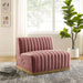 Conjure Channel Tufted Performance Velvet Armless Chair - view 8