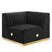 Conjure Channel Tufted Performance Velvet Right Corner Chair - alternate angle view