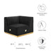 Conjure Channel Tufted Performance Velvet Right Corner Chair - detail close-up