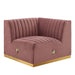 Conjure Channel Tufted Performance Velvet Right Corner Chair - view 8