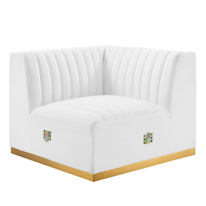 Conjure Channel Tufted Performance Velvet Right Corner Chair - view 26