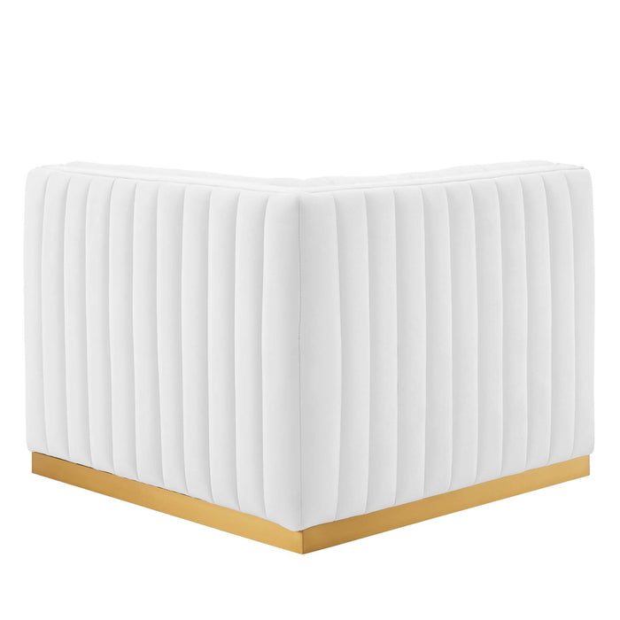 Conjure Channel Tufted Performance Velvet Right Corner Chair - view 29