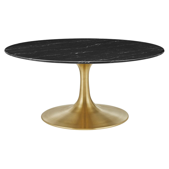 Lippa Round Artificial Marble Coffee Table