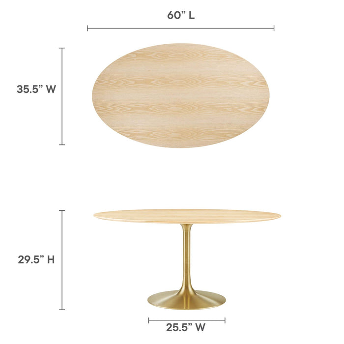 Lippa Oval Wood Dining Table