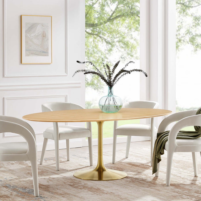 Lippa Oval Wood Dining Table