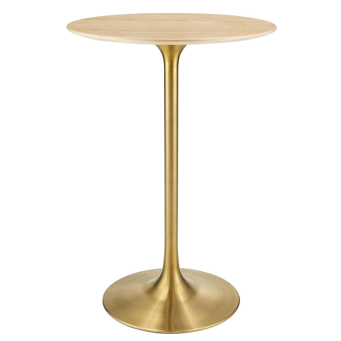Modway Lippa Round Wood Bar Table Living Room Furniture - View 62
