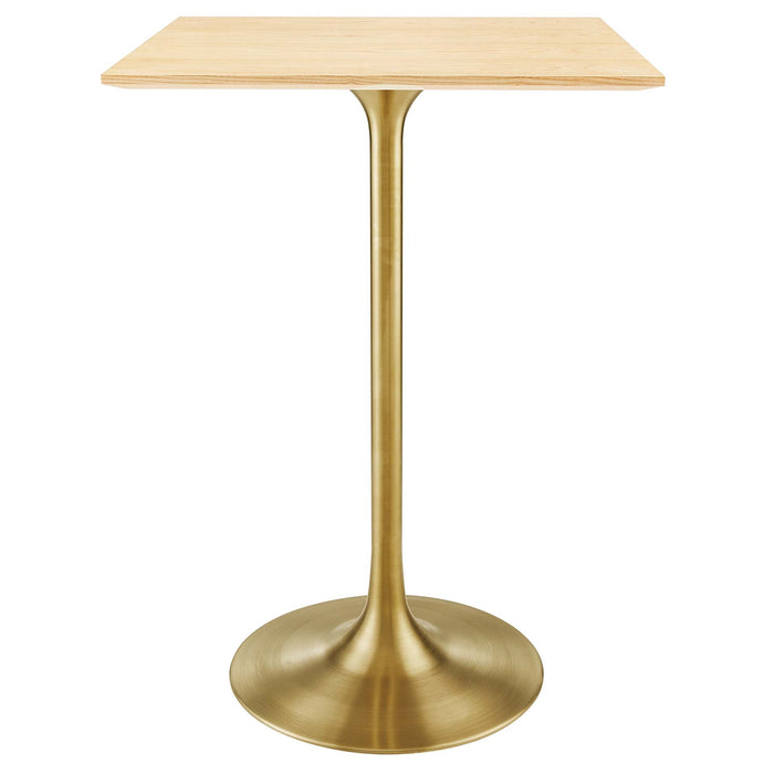 Lippa Square Wood Bar Table