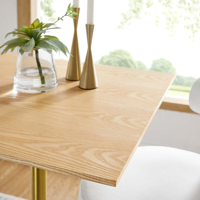 Lippa Square Wood Bar Table