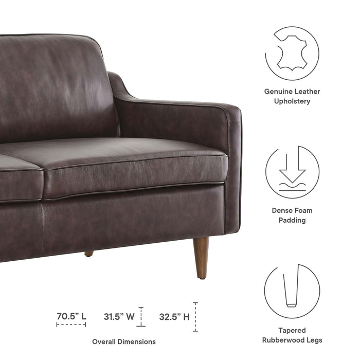 Impart Genuine Leather Sofa - detail close-up
