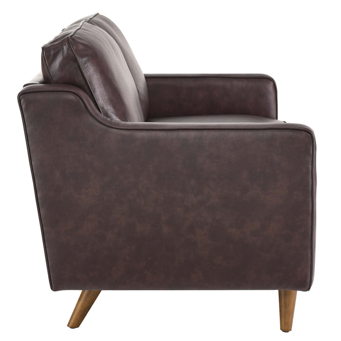 Impart Genuine Leather Loveseat - view 5