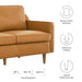 Impart Genuine Leather Loveseat - view 11