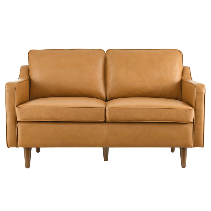 Impart Genuine Leather Loveseat - view 15