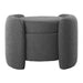 Modway Nebula Boucle Upholstered Ottoman Living Room Furniture - Dimensions