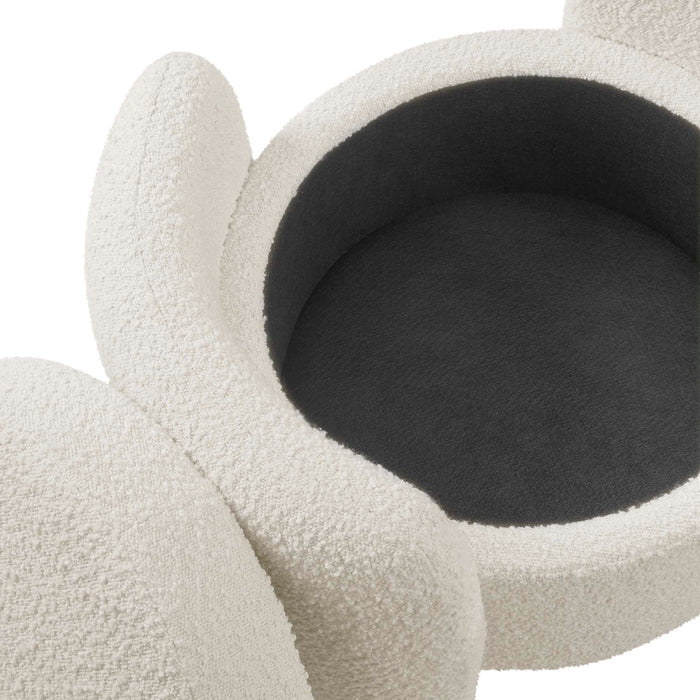 Modway Nebula Boucle Upholstered Ottoman Living Room Furniture - View 18