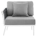 Stance Outdoor Patio Aluminum Left-Facing Armchair - view 7