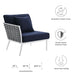 Stance Outdoor Patio Aluminum Left-Facing Armchair - view 11