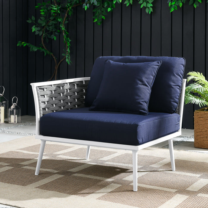 Stance Outdoor Patio Aluminum Left-Facing Armchair - view 9