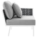 Stance Outdoor Patio Aluminum Right-Facing Armchair - view 5