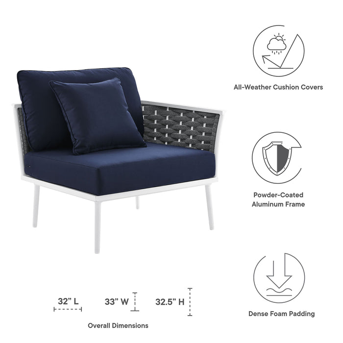 Stance Outdoor Patio Aluminum Right-Facing Armchair - view 11