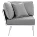 Stance Outdoor Patio Aluminum Corner Chair - alternate angle view