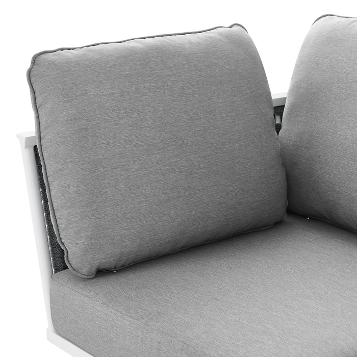 Stance Outdoor Patio Aluminum Corner Chair - view 7