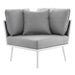Stance Outdoor Patio Aluminum Corner Chair - view 6