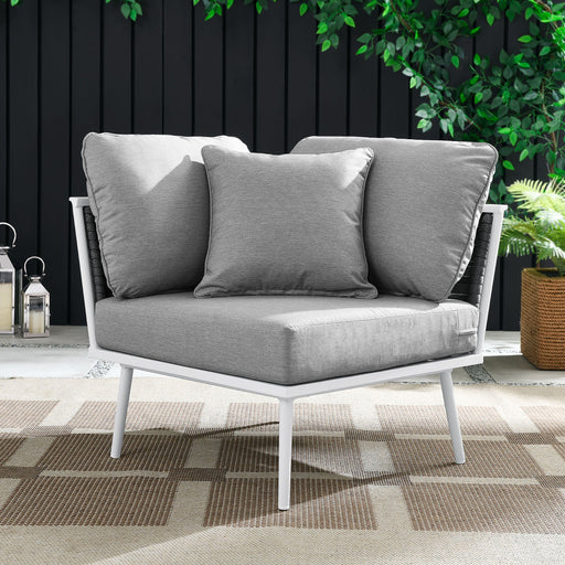Stance Outdoor Patio Aluminum Corner Chair - Modway \outdoor\sofas & sectionals