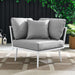 Stance Outdoor Patio Aluminum Corner Chair - Modway \outdoor\sofas & sectionals