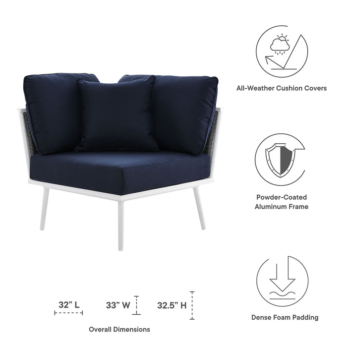 Stance Outdoor Patio Aluminum Corner Chair - view 10