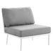 Stance Outdoor Patio Aluminum Armless Chair - alternate angle view