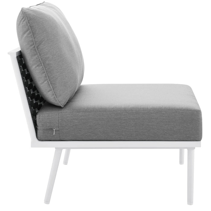 Stance Outdoor Patio Aluminum Armless Chair - view 5