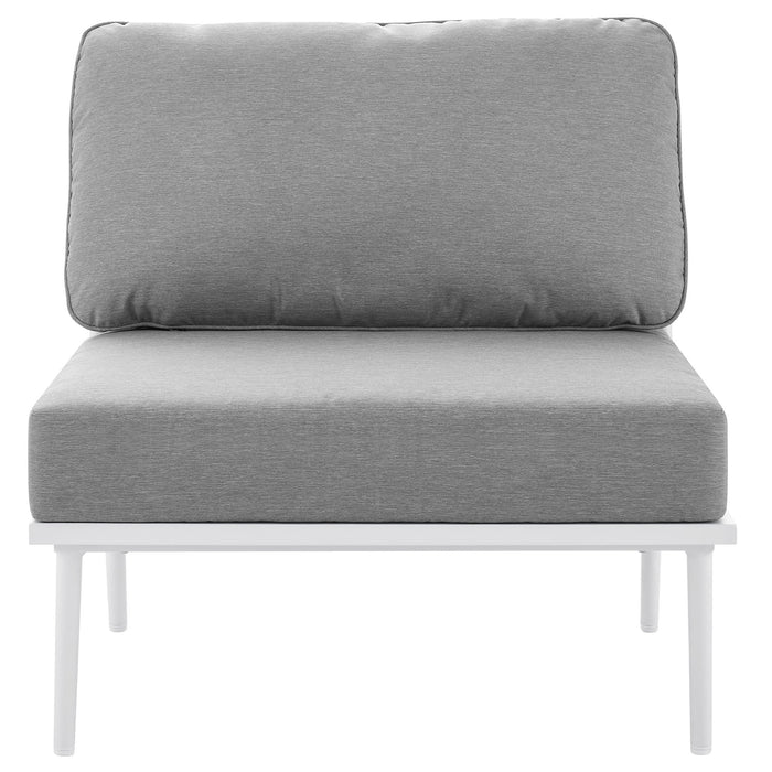 Stance Outdoor Patio Aluminum Armless Chair - view 7