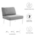 Stance Outdoor Patio Aluminum Armless Chair - detail close-up