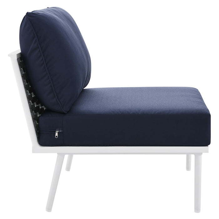 Stance Outdoor Patio Aluminum Armless Chair - view 13