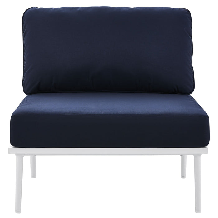 Stance Outdoor Patio Aluminum Armless Chair - view 15