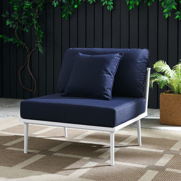 Stance Outdoor Patio Aluminum Armless Chair - view 9