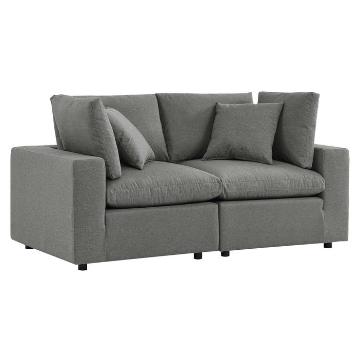 Commix Outdoor Patio Loveseat - Plush Cushions, All-Weather Design, Ideal for Relaxing and Entertaining