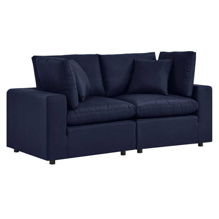 Commix Outdoor Patio Loveseat - Plush Cushions, All-Weather Design, Ideal for Relaxing and Entertaining
