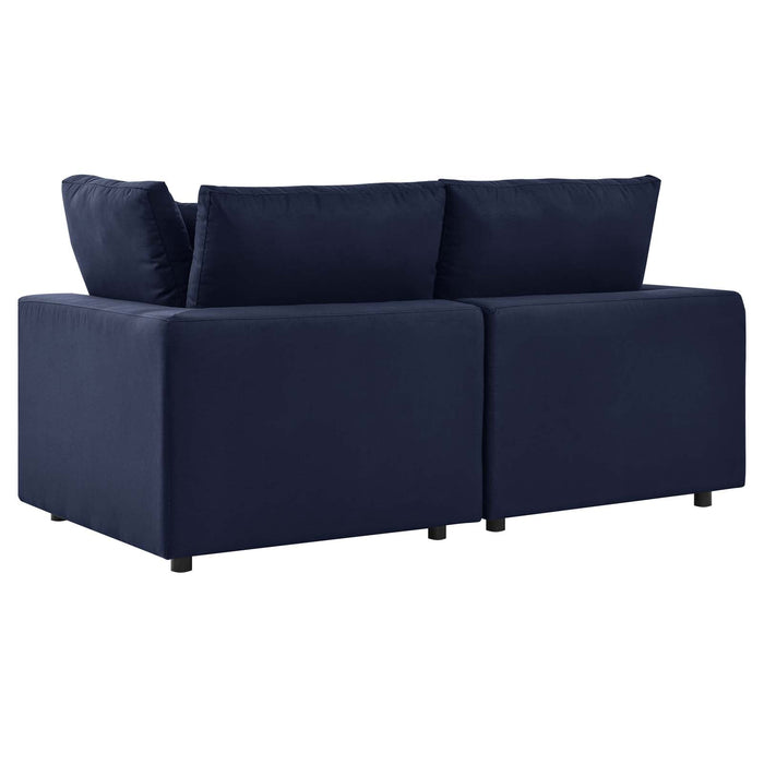 Commix Outdoor Patio Loveseat - Plush Cushions, All-Weather Design, Ideal for Relaxing and Entertaining