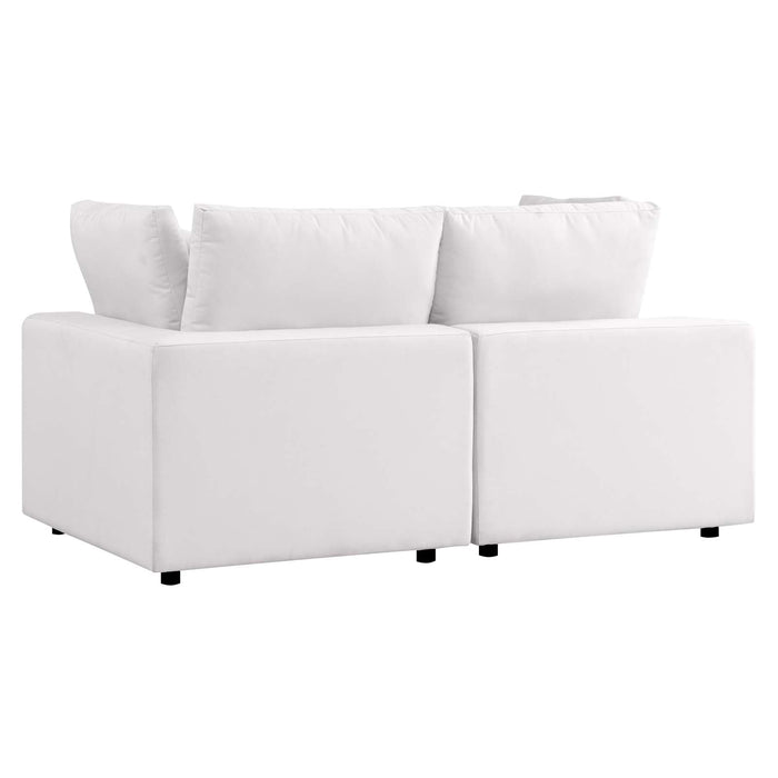 Commix Outdoor Patio Loveseat - Plush Cushions, All-Weather Design, Ideal for Relaxing and Entertaining