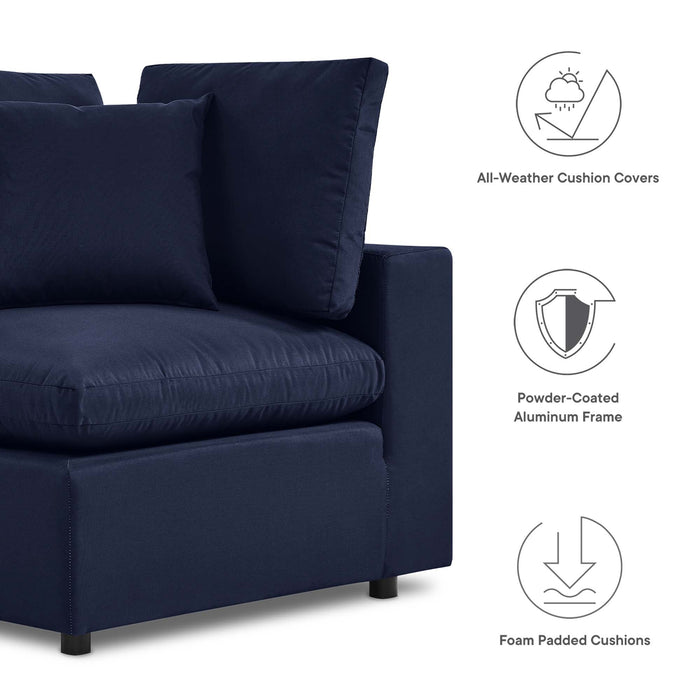 Commix Sunbrella® Outdoor Patio Loveseat Outdoor Patio Sectional by Modway - side view