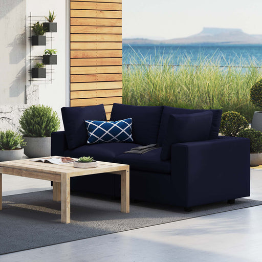 Commix Sunbrella® Outdoor Patio Loveseat Outdoor Patio Sectional by Modway - front view