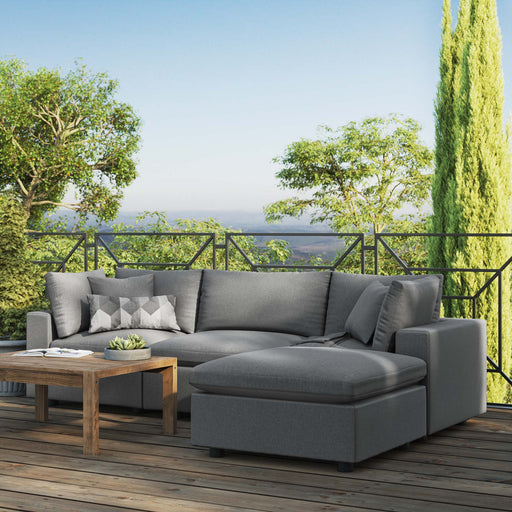 Commix 4-Piece Outdoor Patio Sectional Sofa by Modway - front view