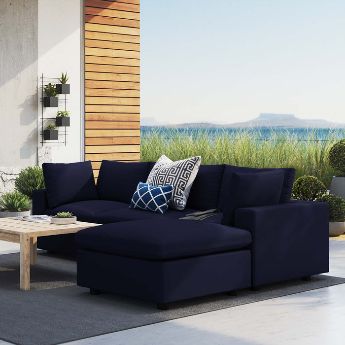 Commix 4-Piece Sunbrella® Outdoor Patio Sectional Sofa by Modway - front view