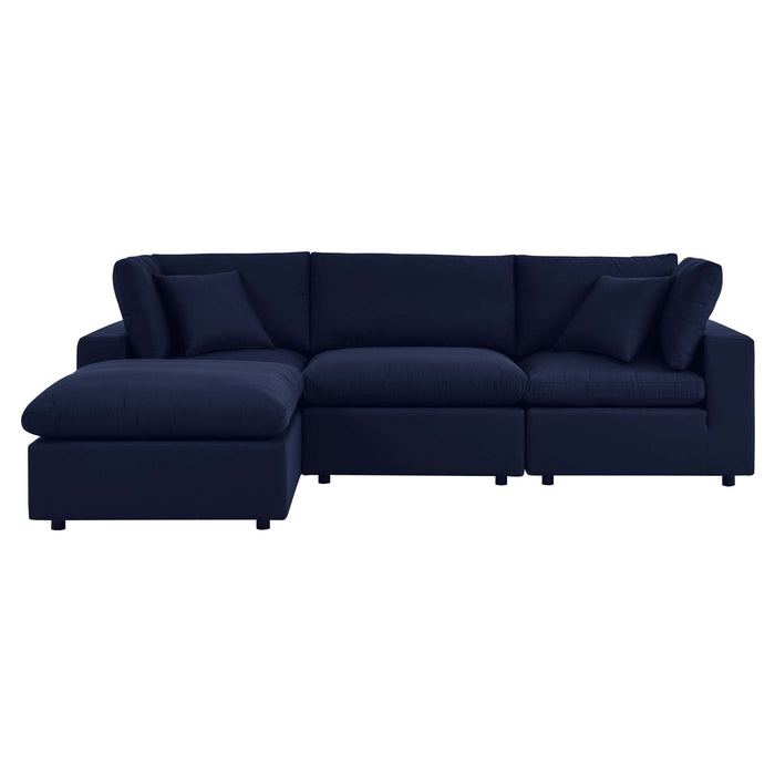 Commix 4-Piece Sunbrella® Outdoor Patio Sectional Sofa by Modway - interior view